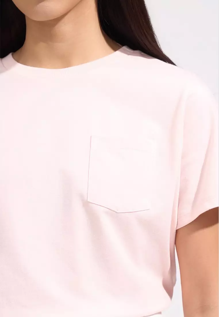 Boxy Tee With Patch Pocket