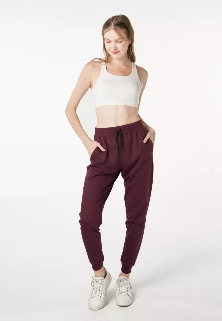Lee Vierra Basic Sport Jogger, Celana Jogger Wanita - Wine