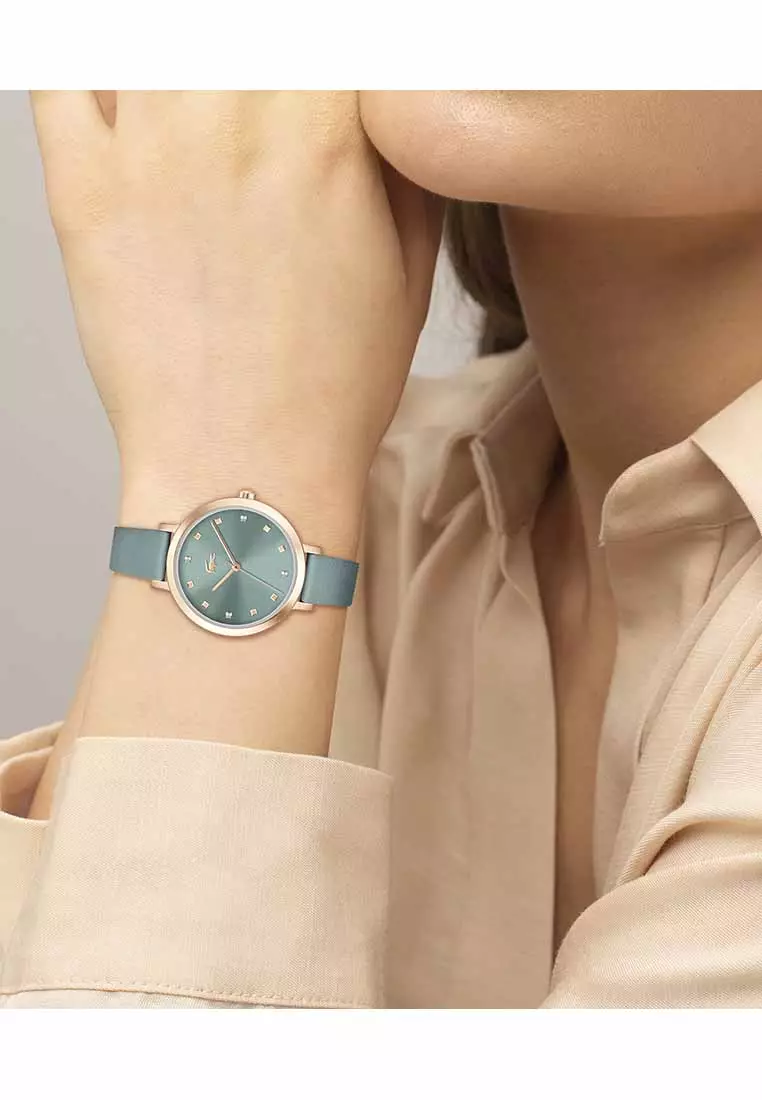 Riga Women's Watch Green Leather Strap - Green Dial 2001367