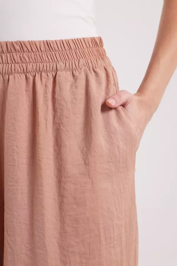 MINIMAL - Namata - Kulot Lebar Satin - Pink Warna Pink