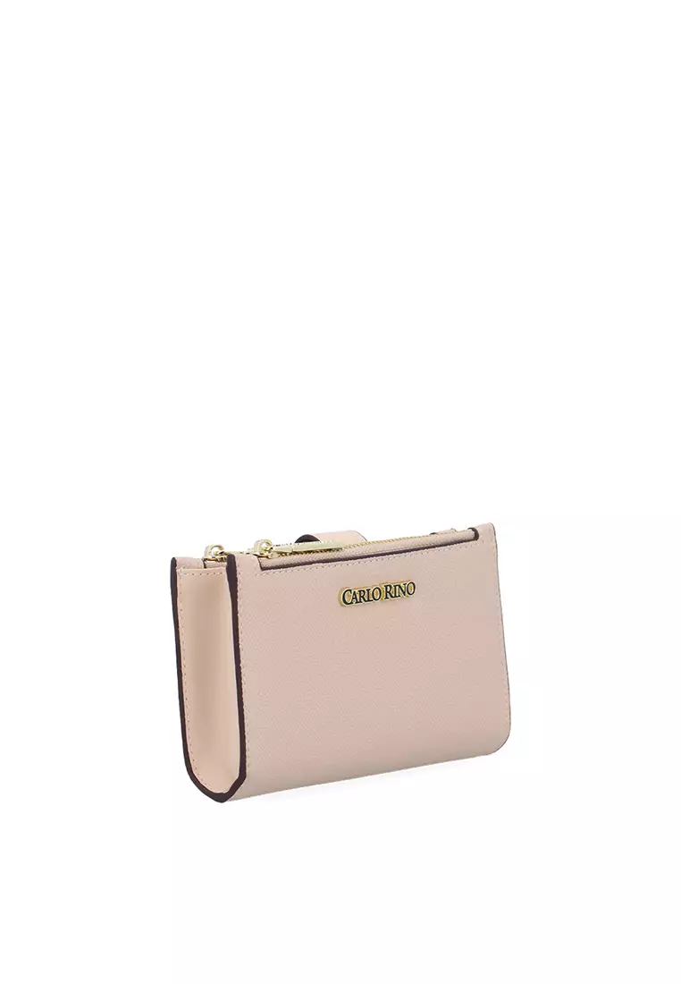 Katie Zip Card Holder  - Nude