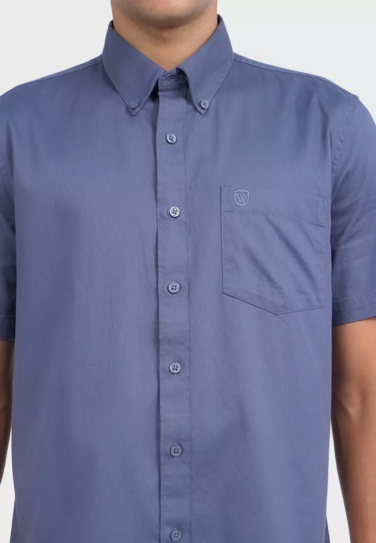 Short Sleeve Oxford Stretch Shirt