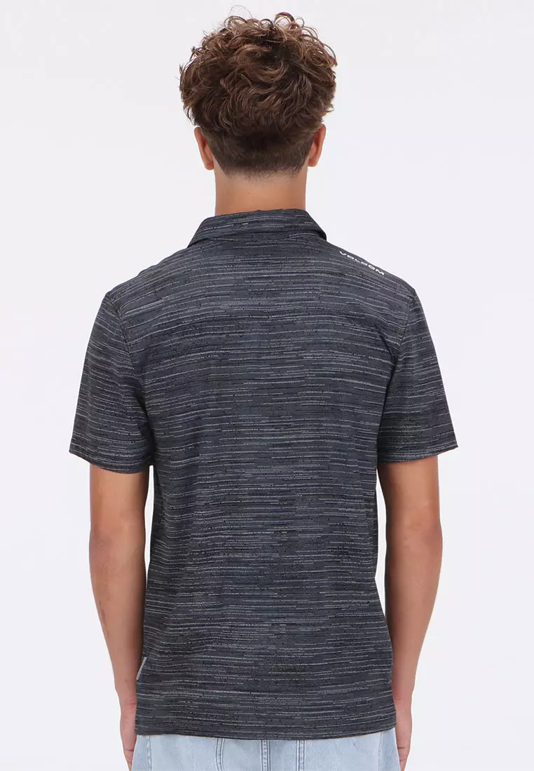 MPL WARP FACTOR SHORT SLEEVE POLO BLACK