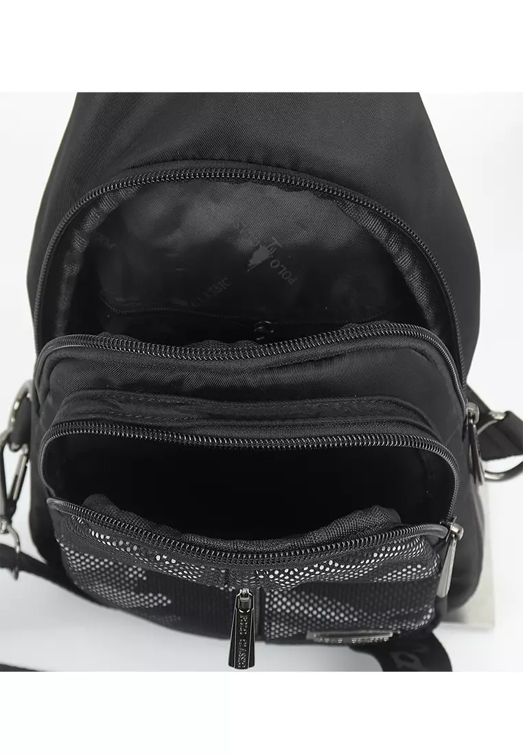 Tas Dada - Chest Bag Polo Classic 6607-5 Black