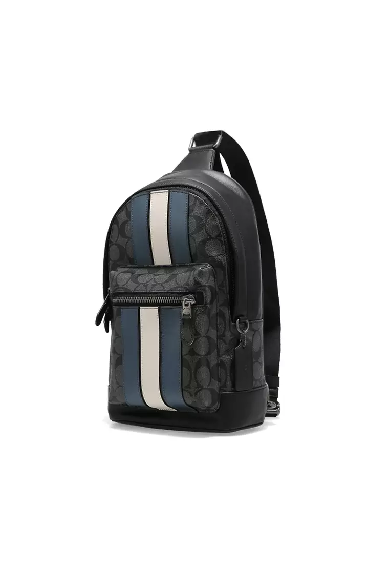 Man sling bag coach cheap