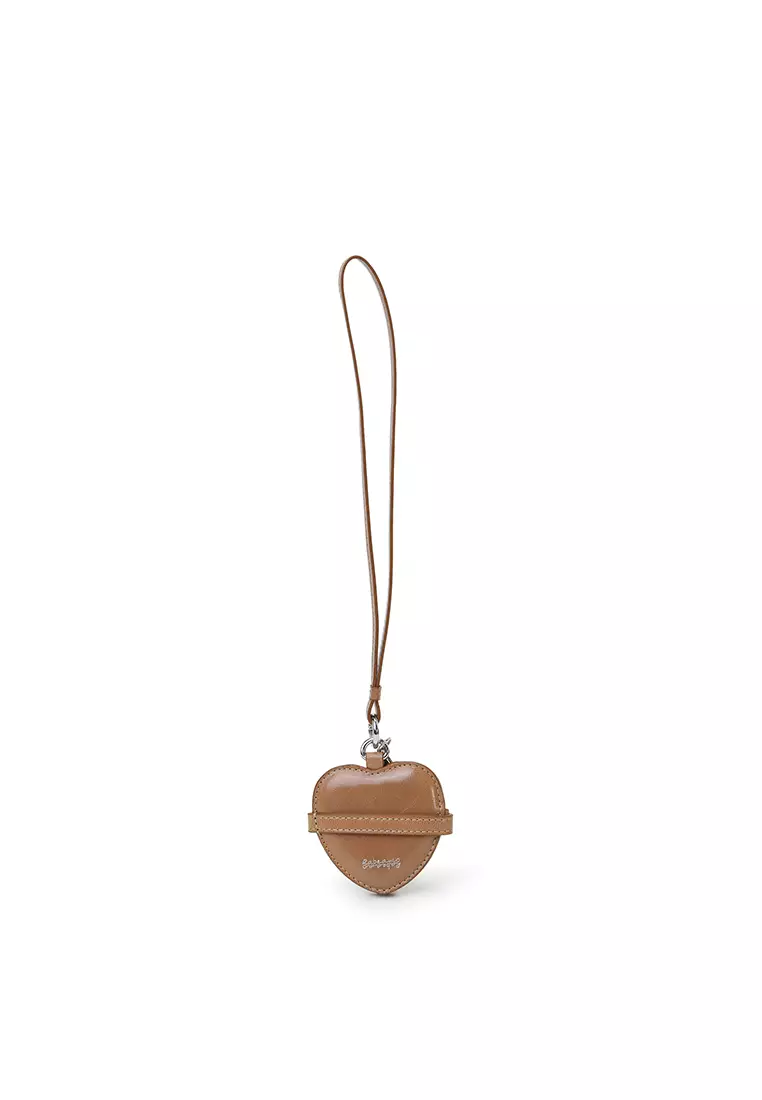 Heart Mirror Charm - Caramel
