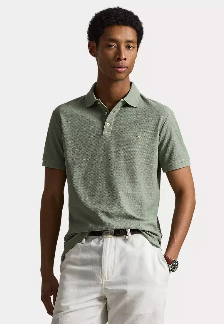 Custom Slim Fit Honeycomb-Mesh Polo