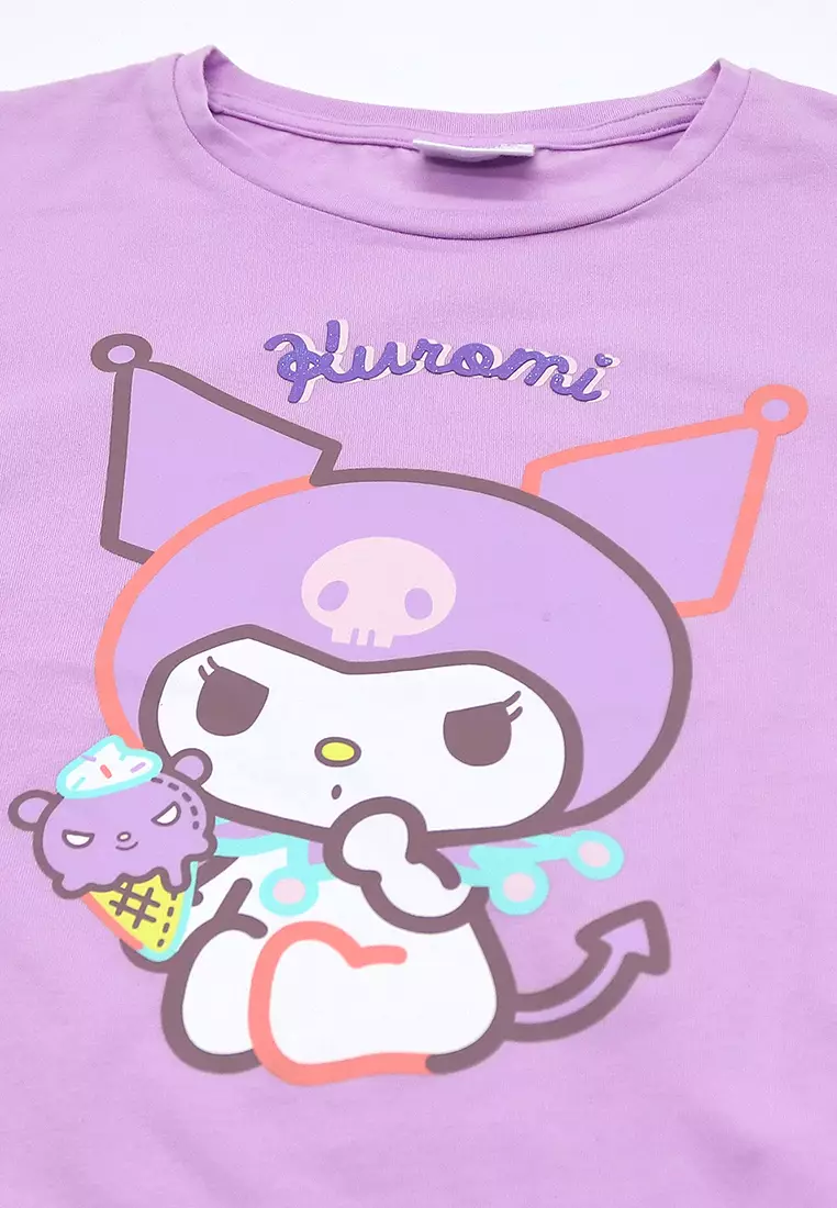 Girls Licensed Graphic Oversize T-Shirt "Kuromi Ice Cream"