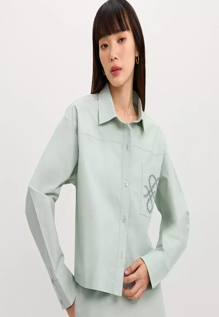 Embroidered Pocket Shirt