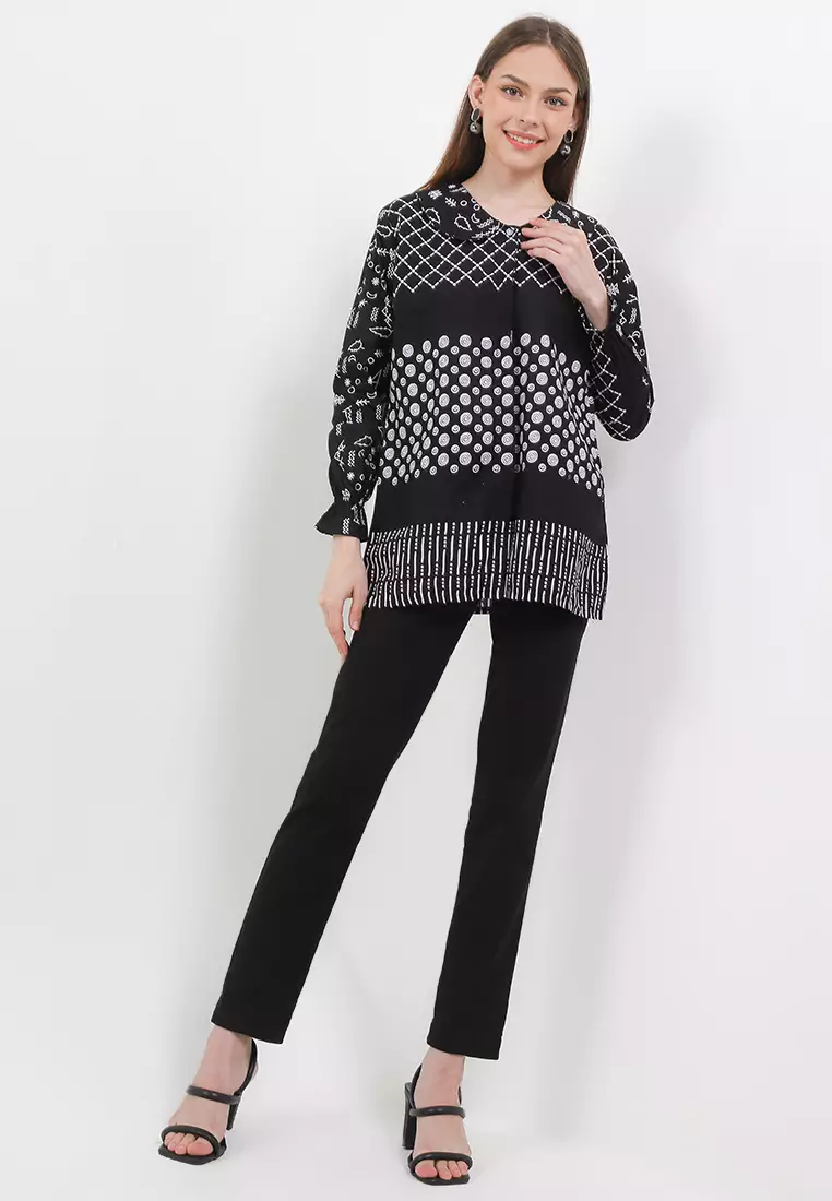 Jaring Blouse Batik Premium Wanita Casual Modern