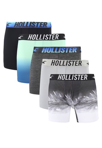 Hollister blue 5-Pack Print Boxers DF41EUS58B9B32GS_1