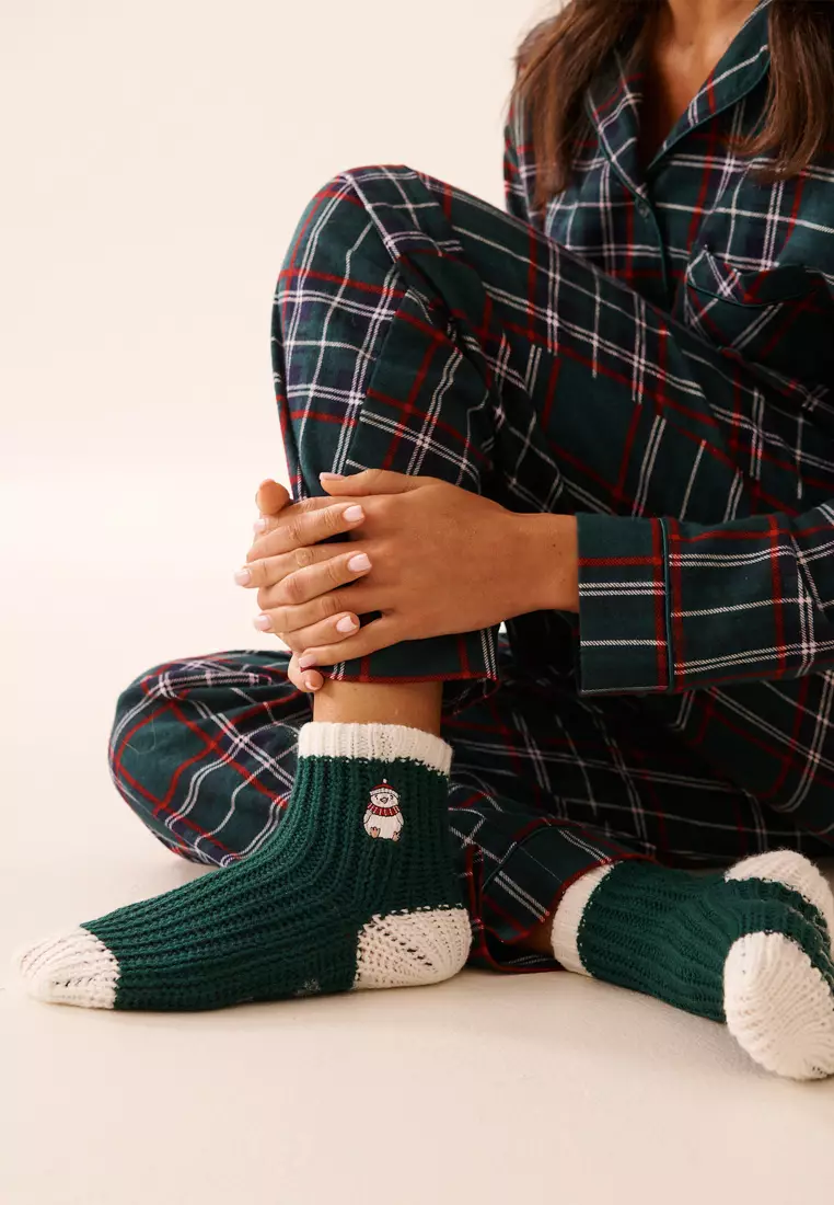 Embroidered Penguin Socks