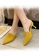Twenty Eight Shoes yellow Knitted Fabric Mid Heels VL668 54E5BSHF39234AGS_5