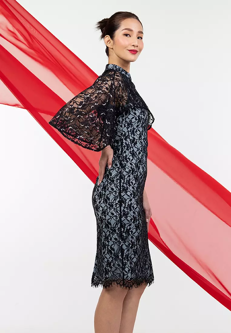 Buy Zalora Studios Midi Cheongsam Dress 2024 Online ZALORA Singapore