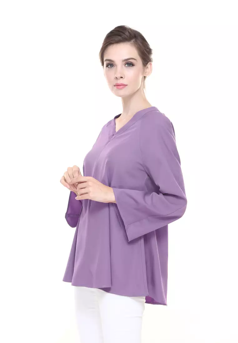 Vivi Top in Dusty Purple
