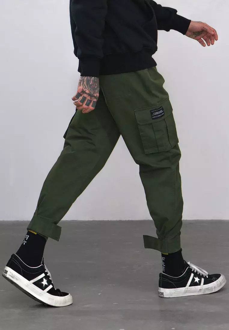 Ankle cuff cargo best sale pants