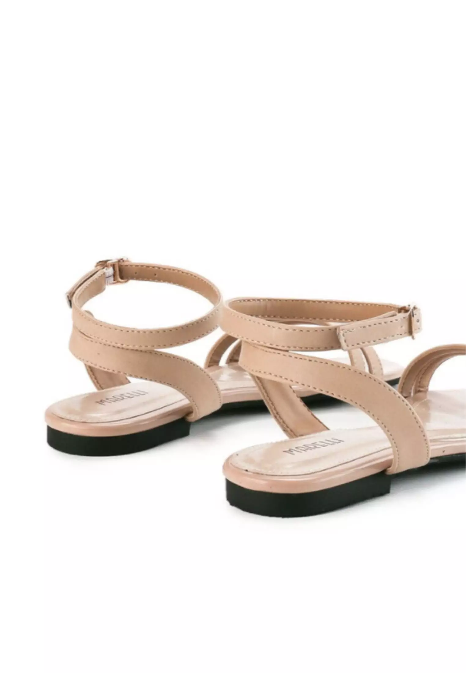 Floryn Sandal wanita Flat Slip On - Cream