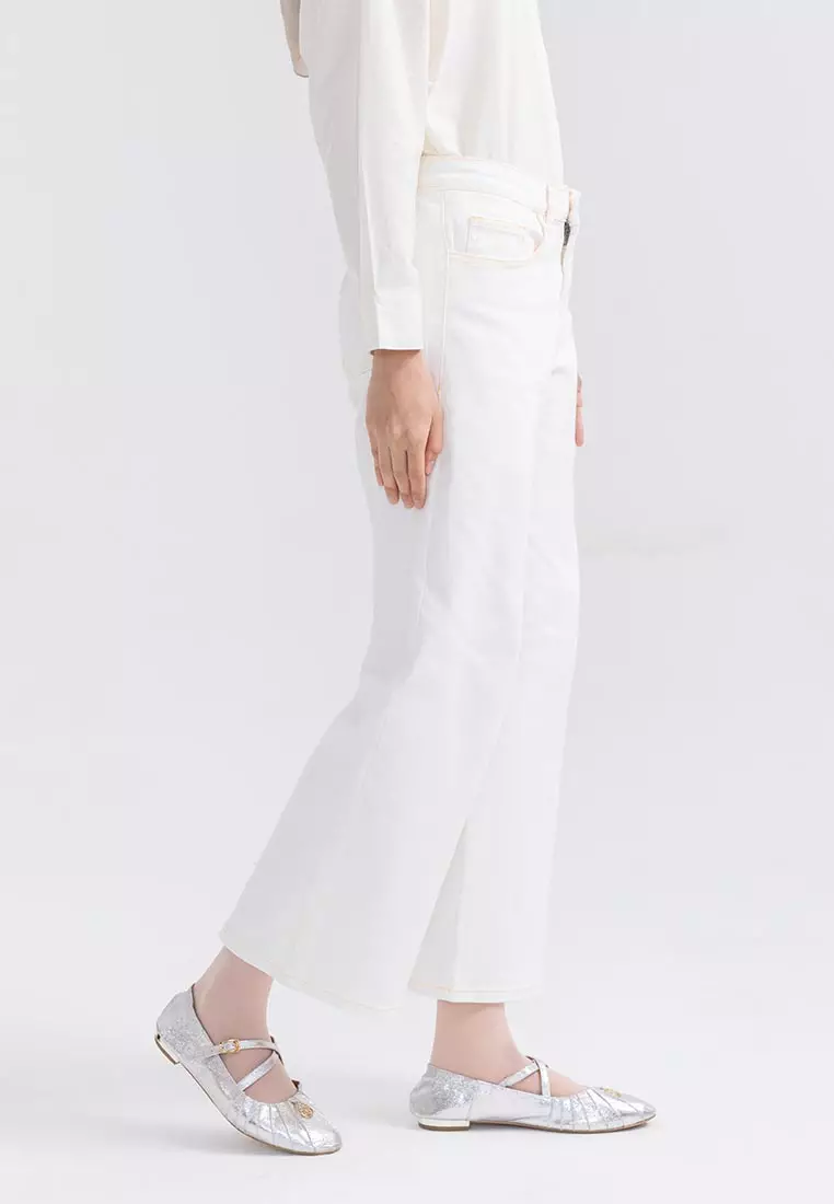 Ria Miranda White Claris Pants