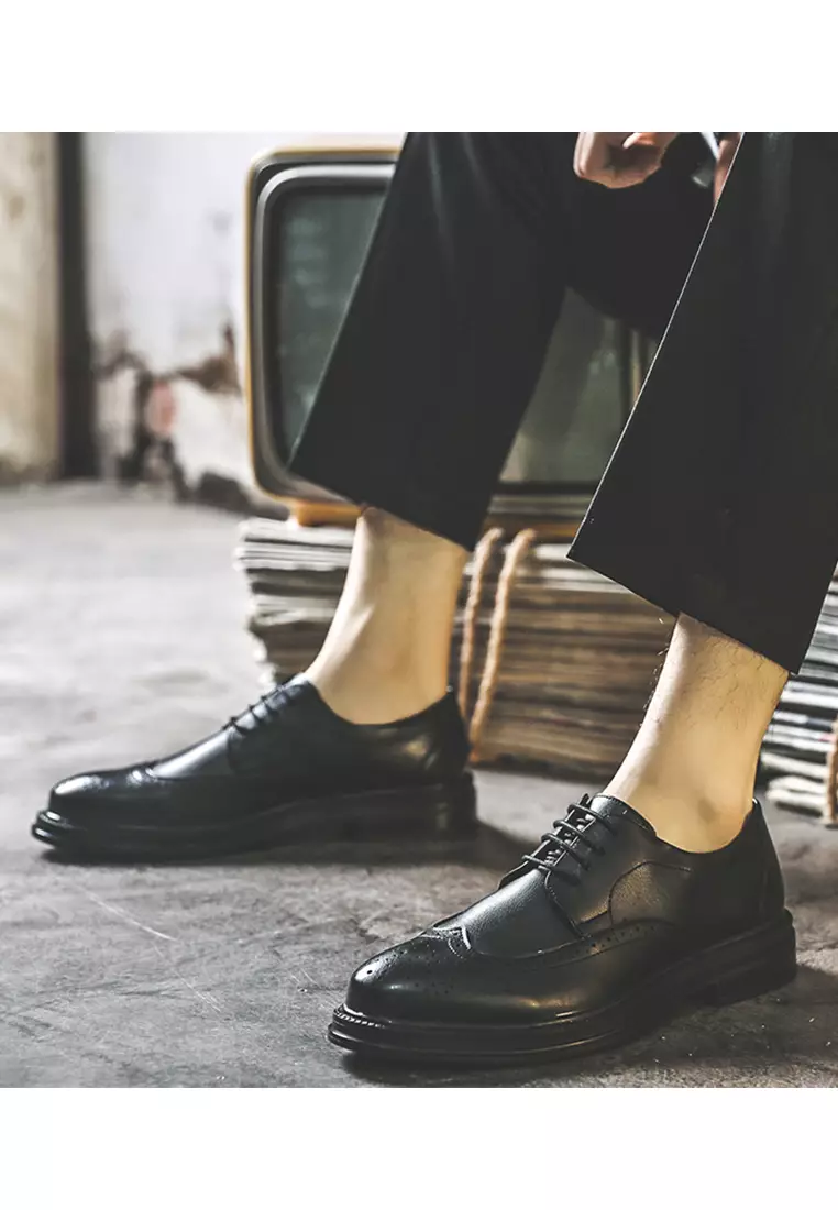 Synthetic Leather Brogue Derby MC85138