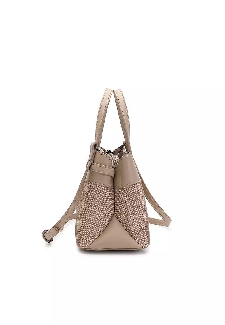 Women's Top Handle Bag / Sling Bag / Crossbody Bag / Shoulder Bag (Tas Tangan Wanita / Tas Selempang Wanita / Tas Bahu Wanita) - Cokelat