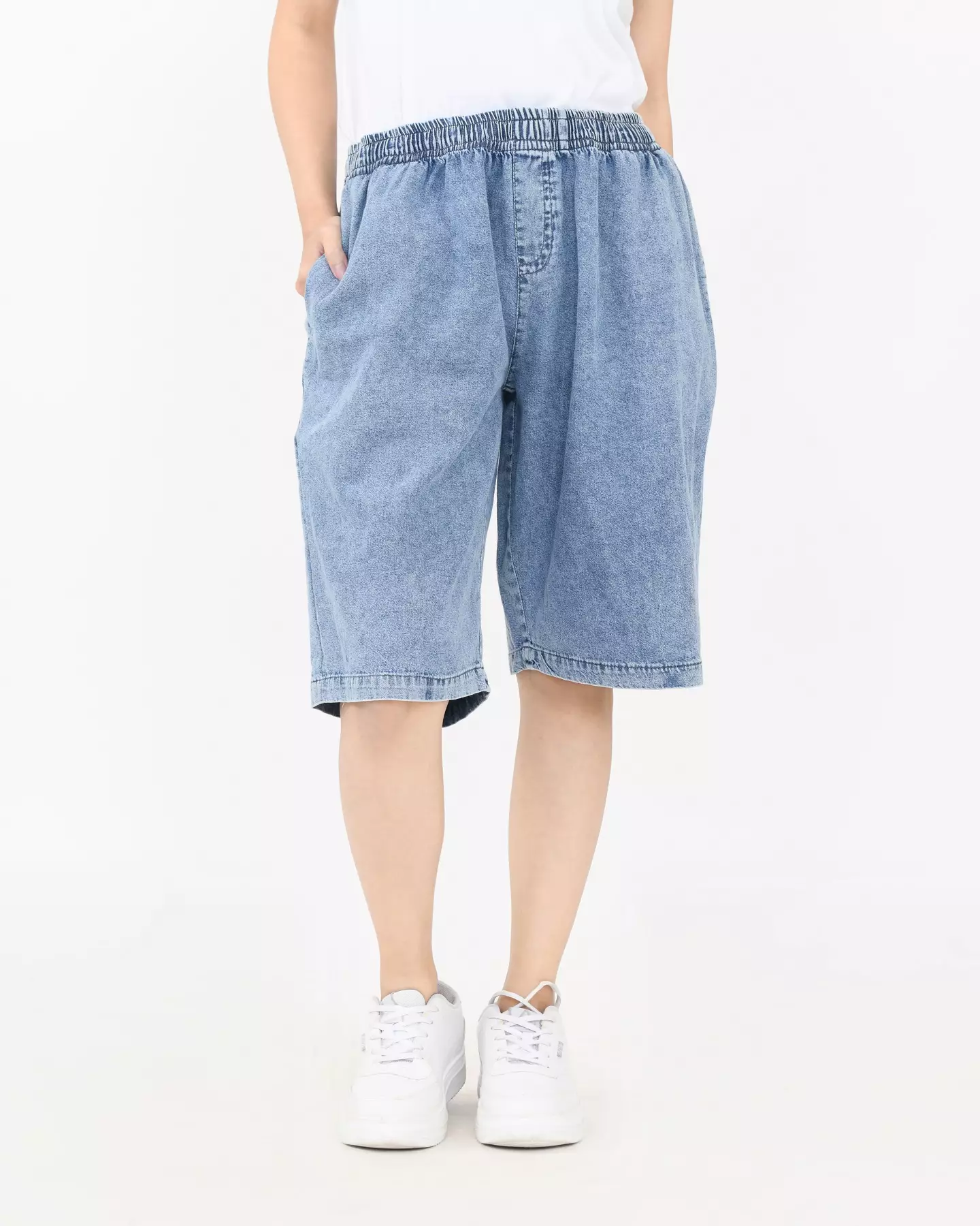 Celana Pendek Wanita - Joey Midi Denim Short Pants