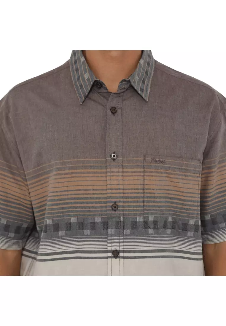 POLICE Kemeja Border Printing Regular Fit Pria