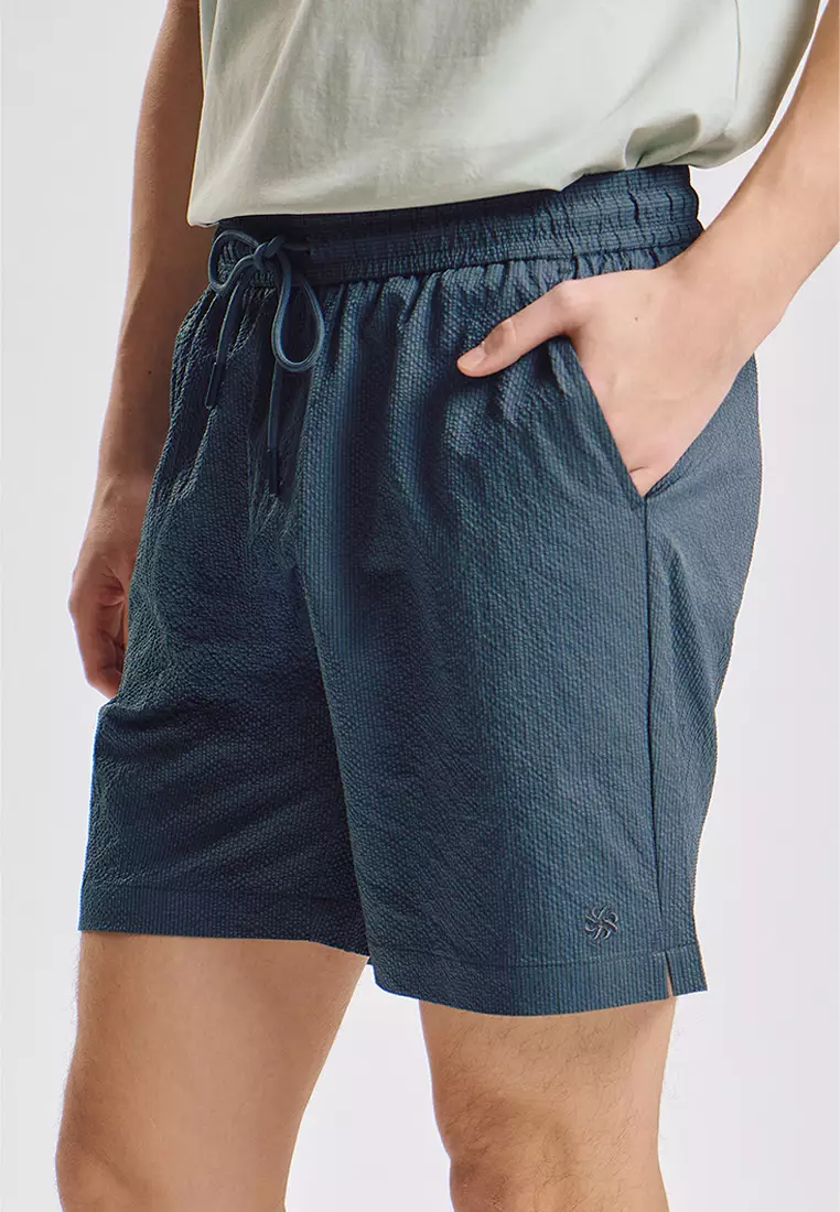 Modern Fit Swim Seersucker Shorts