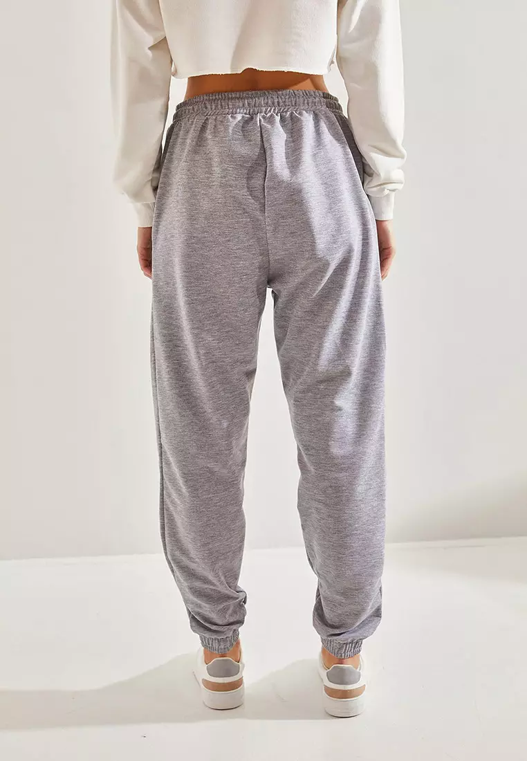 Women's Two Thread Cuff And Elastic Waist Sweatpants