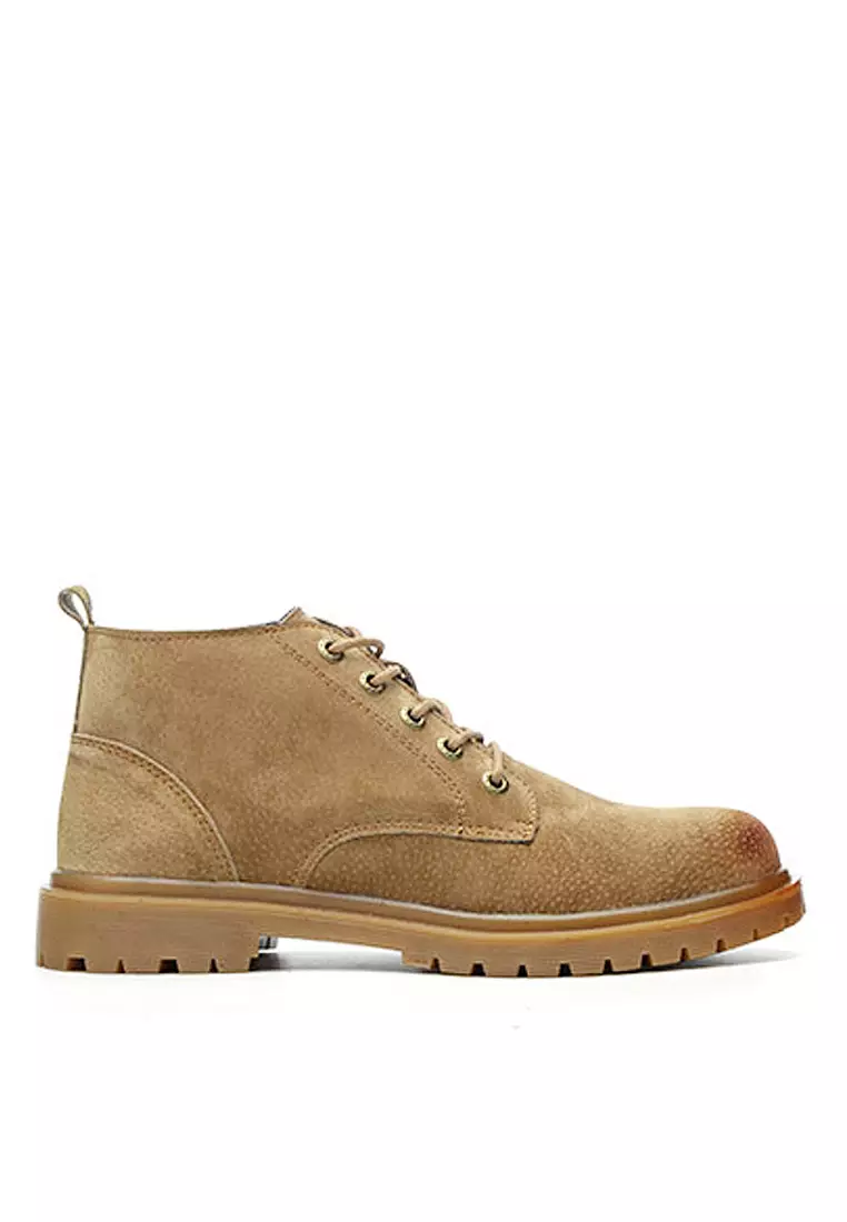Discount on Twenty Eight Shoes  shoes - SKU: VANSA Simple Pig Leather Lace-up Boots  VSM-B959