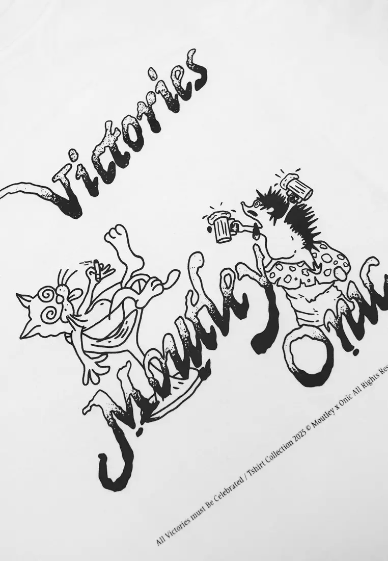 Moutley x Onic - Men's T-Shirt Short Sleeve Oversized Fit Cotton 16s Drinks OL-C090325