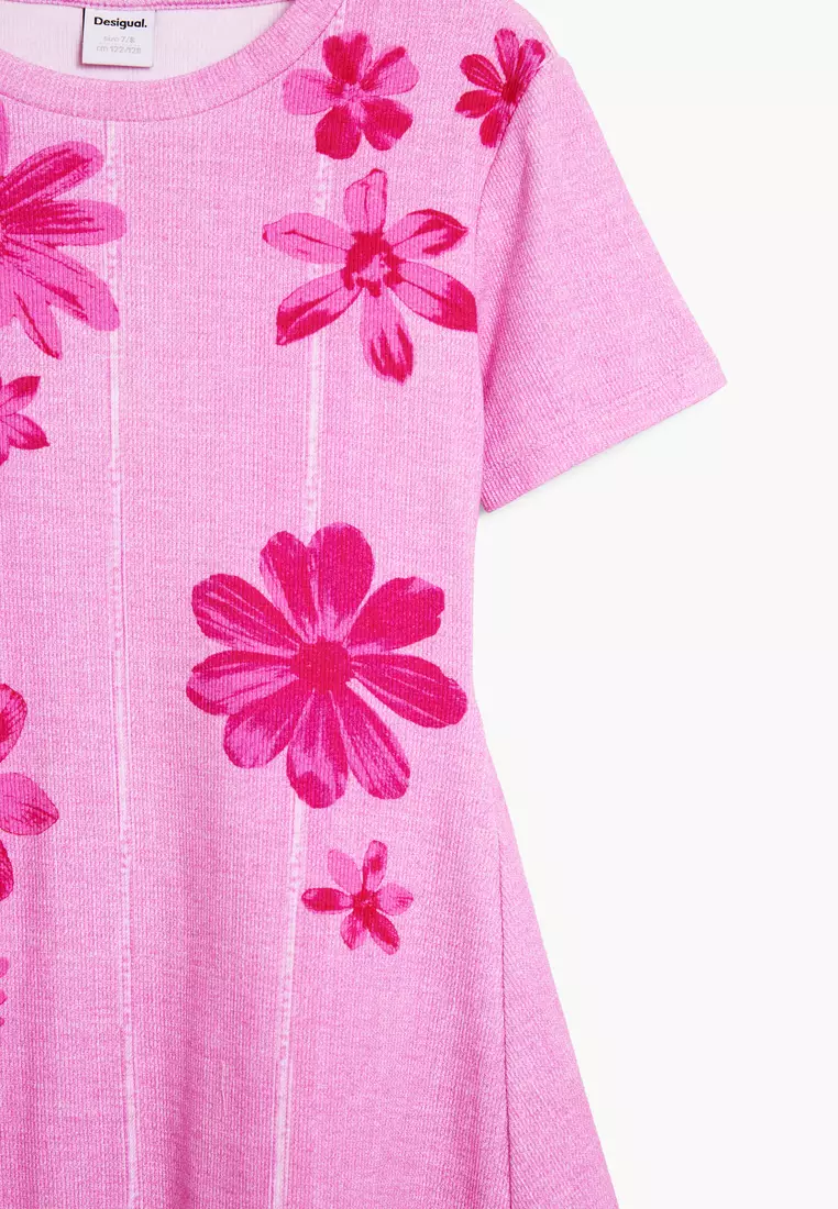 Pleated floral dress