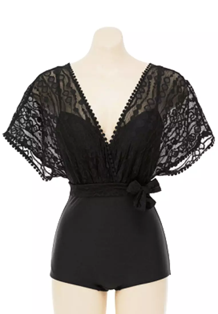Buy Halo Black Lace One Piece Swimsuits Online ZALORA Malaysia