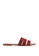Compania Fantastica 紅色 鱷魚紋繞帶涼鞋 85296SH72F8A3FGS_1