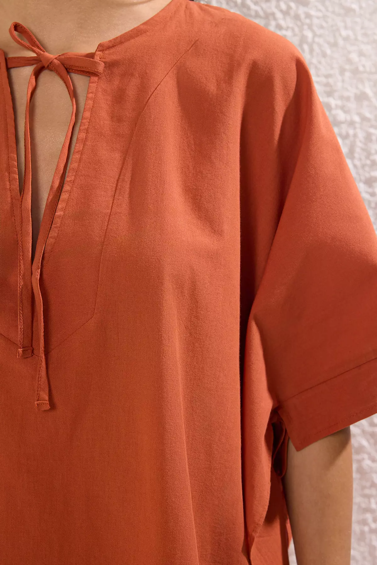 Tile Maxi Bat Sleeve Beach Dress