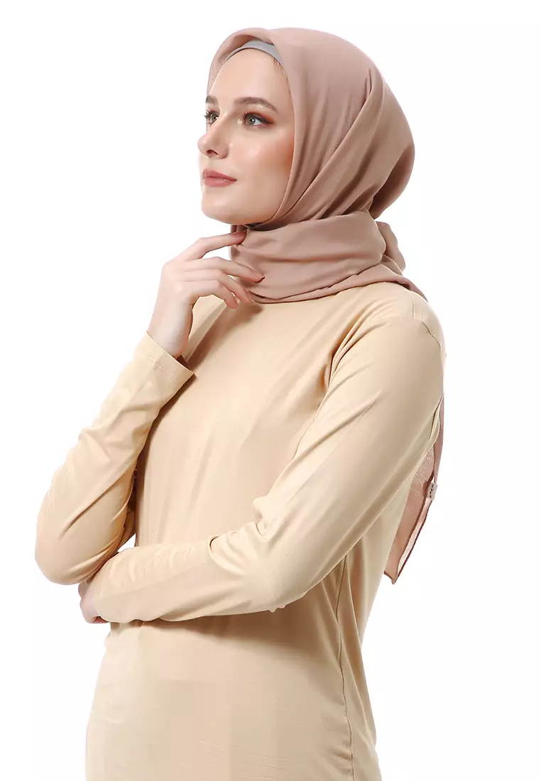 Vierra Jilbab Segiempat Paris Polos Premium Best Style - Soft Milo