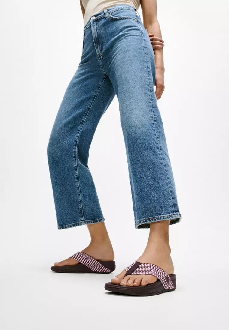 Surfa Multi-tone Webbing Toe-post Sandals