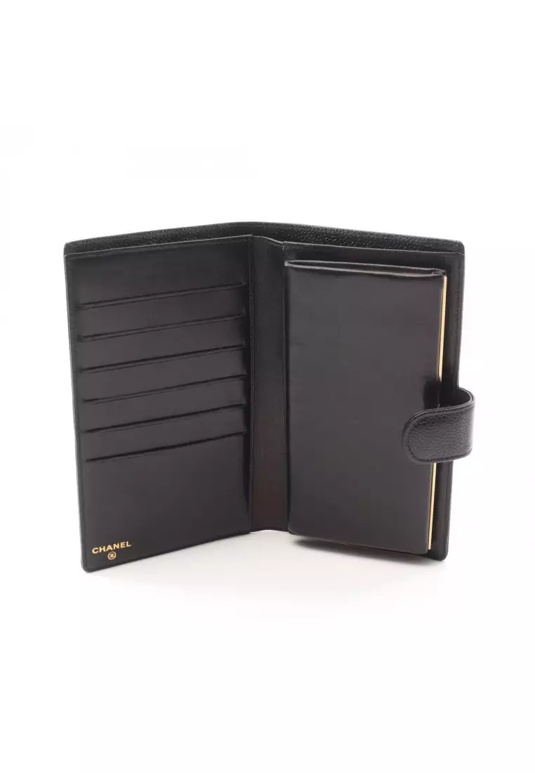 Buy Chanel Pre-Loved Chanel coco mark Bi-fold Long Wallet