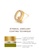 Atrireal gold ÁTRIREAL - Initial "Q" Zirconia Stud Earrings in Gold 32B59AC472FA20GS_3