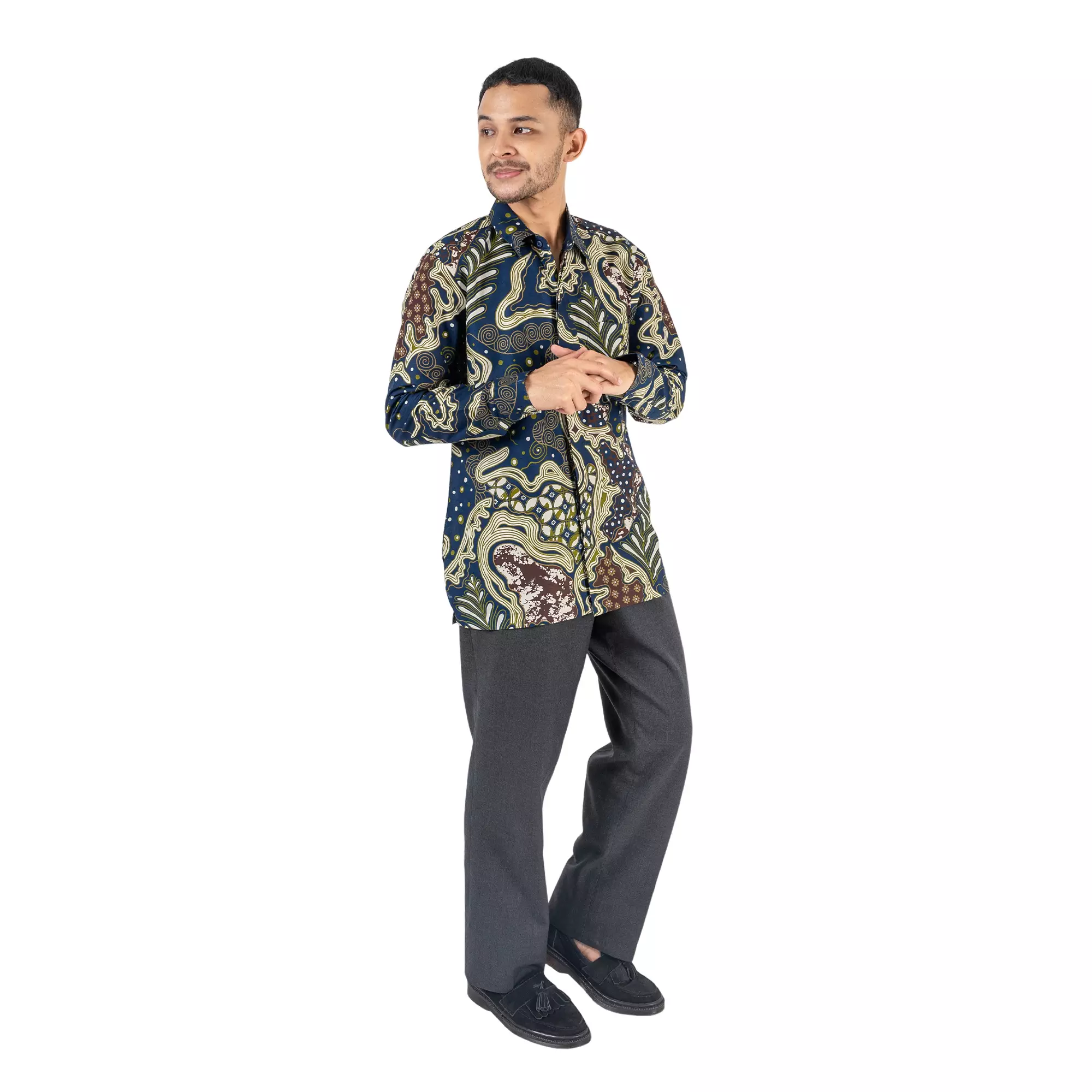 Kemeja Batik Pria - Bhatara Batik Tanggara - Atasan Kemeja Batik Lengan Panjang