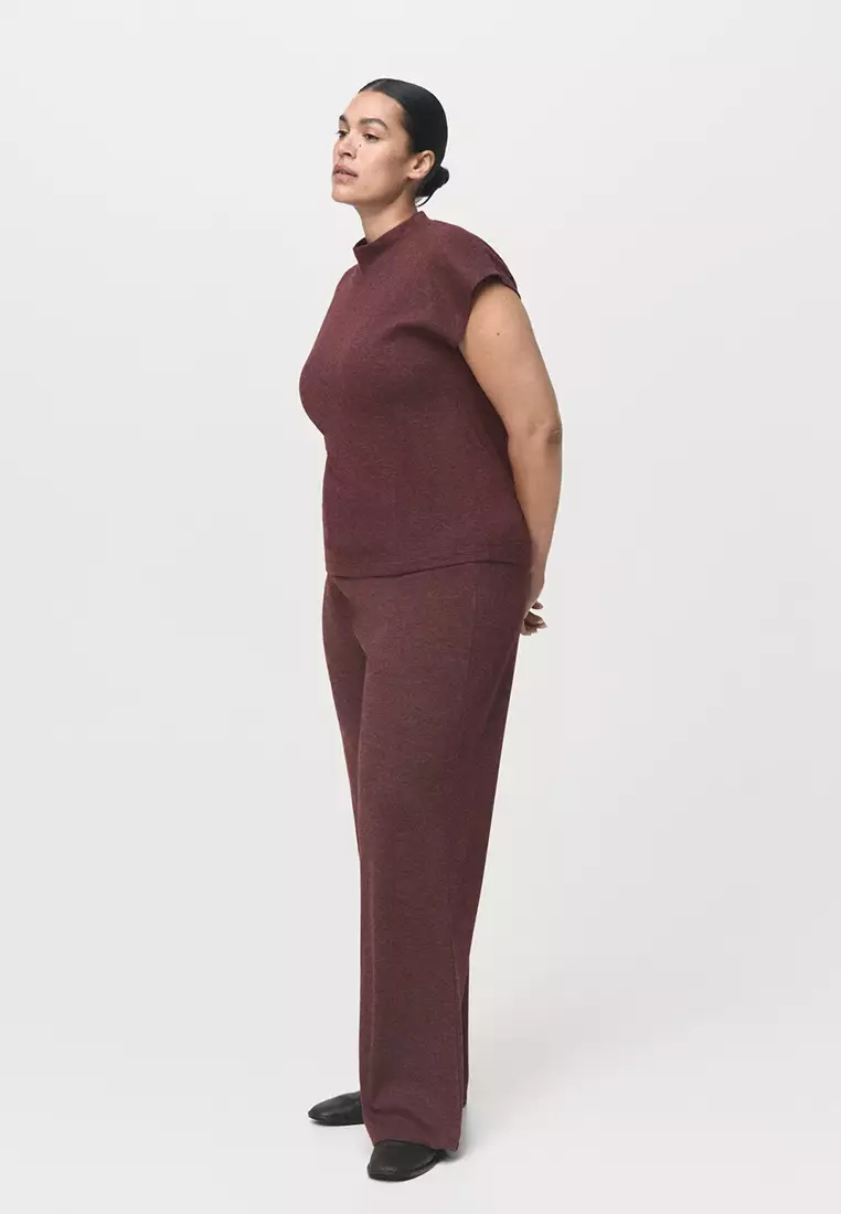 Knitted Trousers With Elastic Waistband