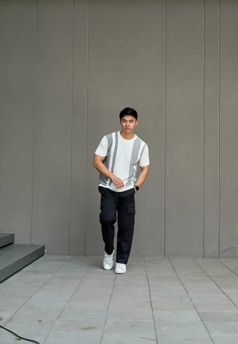 Kale Henry Bw Grey / Kaos rajut premium berbahan dasar cotton wool / Knitwear Pria