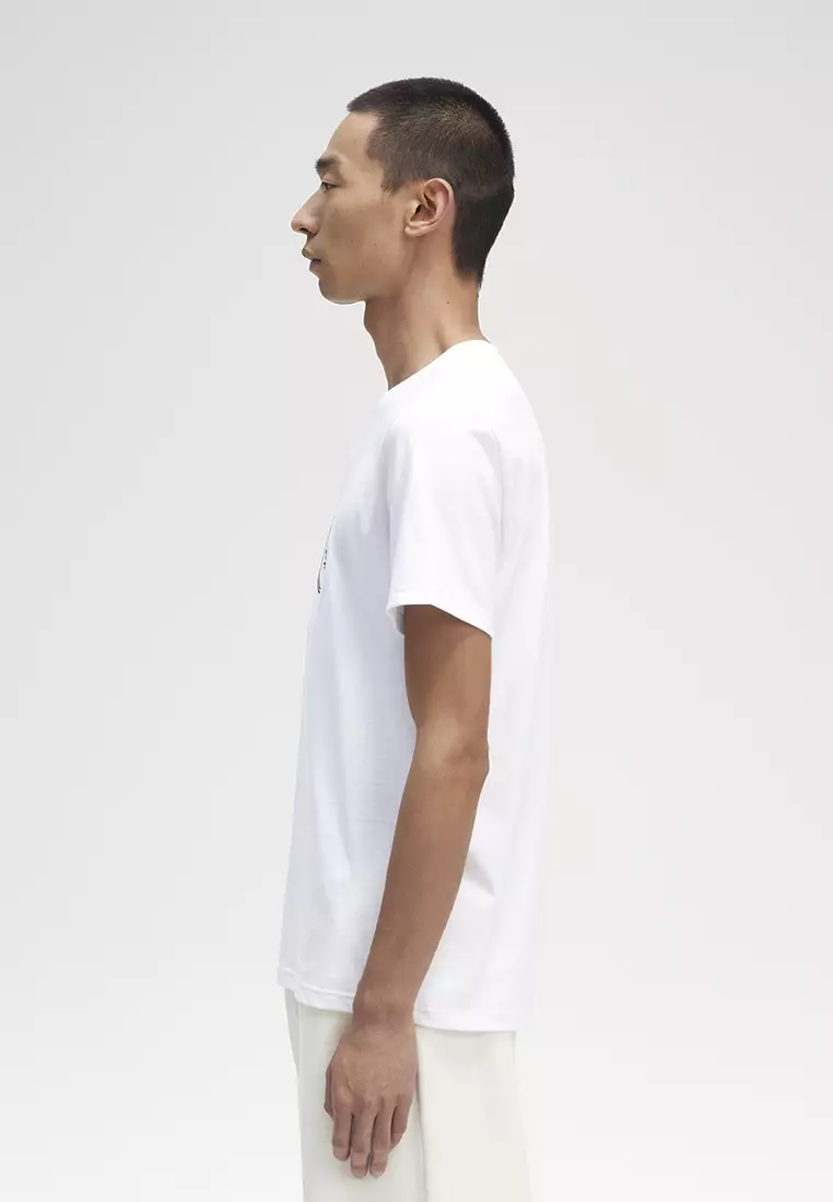 Buy Fred Perry Fred Perry M5630 Circle Branding T-Shirt (White) 2023 ...