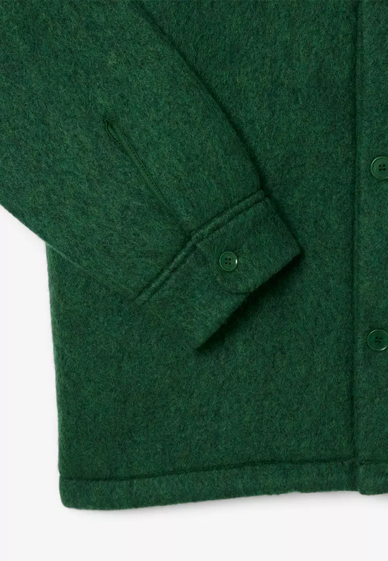 Wool Blend Felt Overshirt