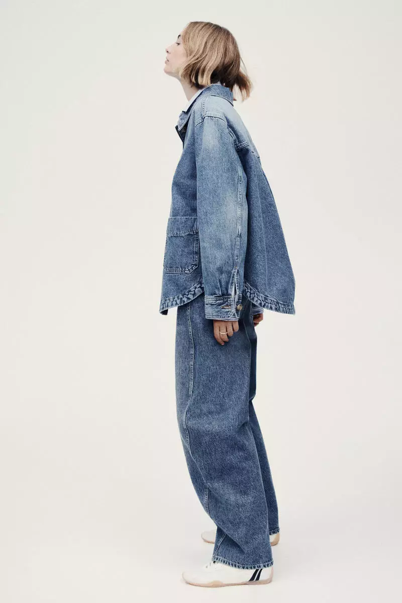 Denim shacket