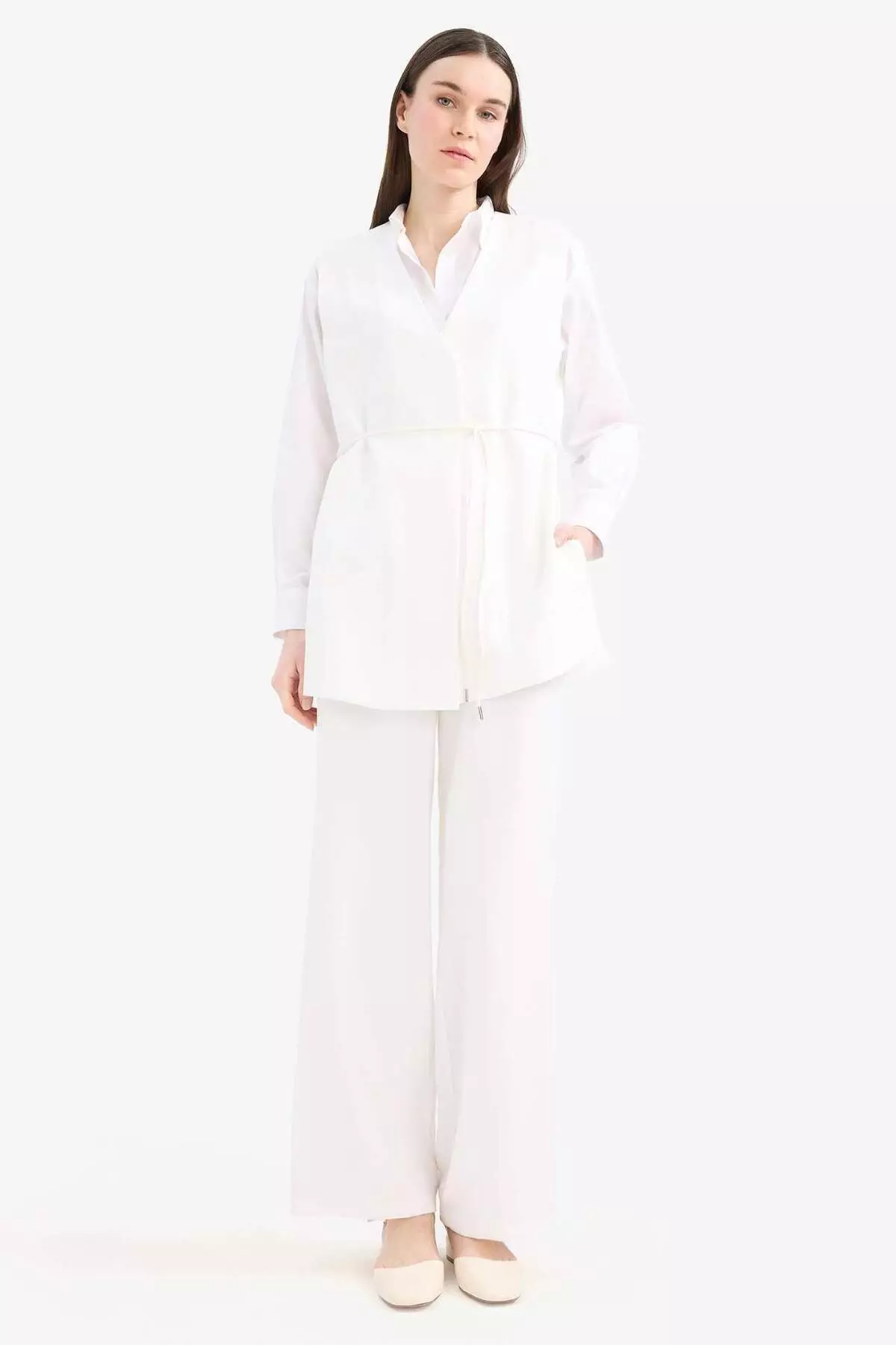 Wide Leg Basic Plain Wide Leg Palazzo Pants E7979Ax25Sm