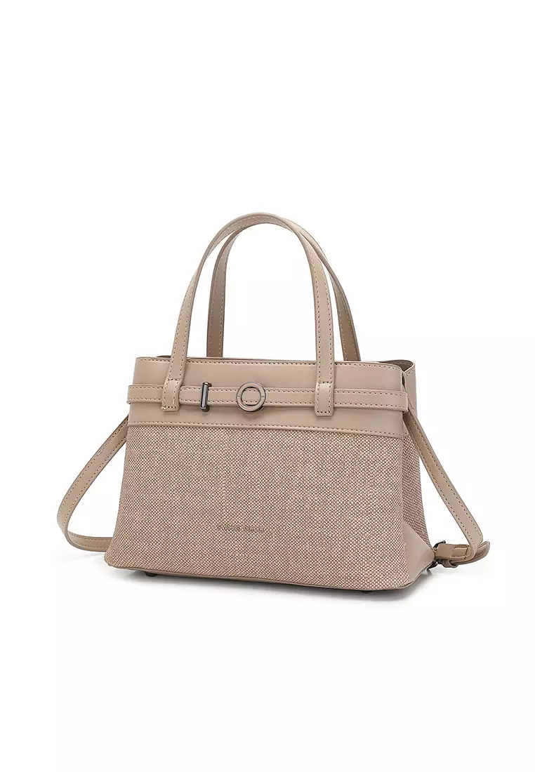 Women's Top Handle Bag / Sling Bag / Crossbody Bag / Shoulder Bag (Tas Tangan Wanita / Tas Selempang Wanita / Tas Bahu Wanita) - Cokelat