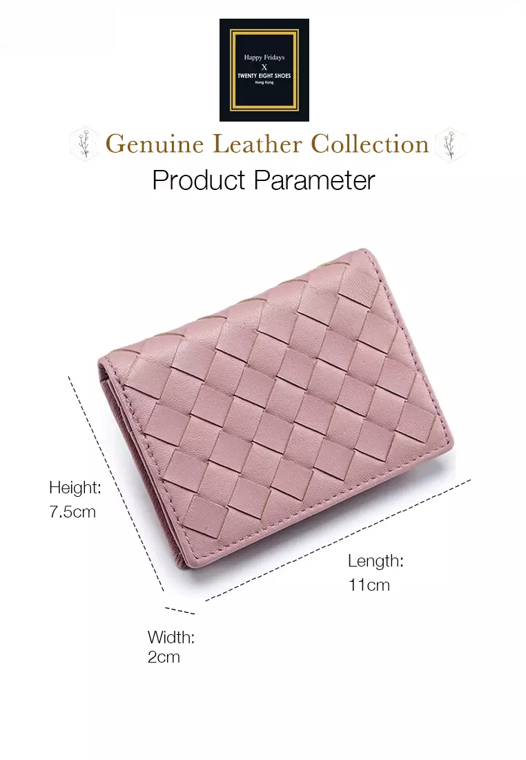 Weave Sheepskin Card Holder Purse JW AN-8822