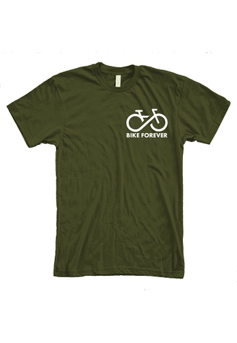 MRL Prints green Pocket Bike Forever T-Shirt Biker A47D8AA64BBE27GS_1