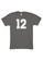 MRL Prints grey Number Shirt 12 T-Shirt Customized Jersey 17C26AAD668BB6GS_1