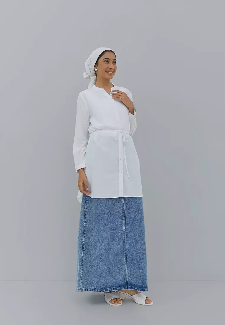 Baseera White Tunic (G.1715)